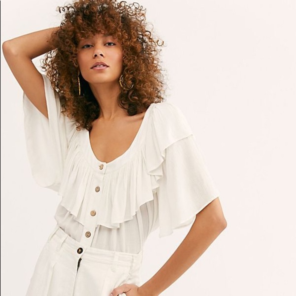 Free People Marcella Top White